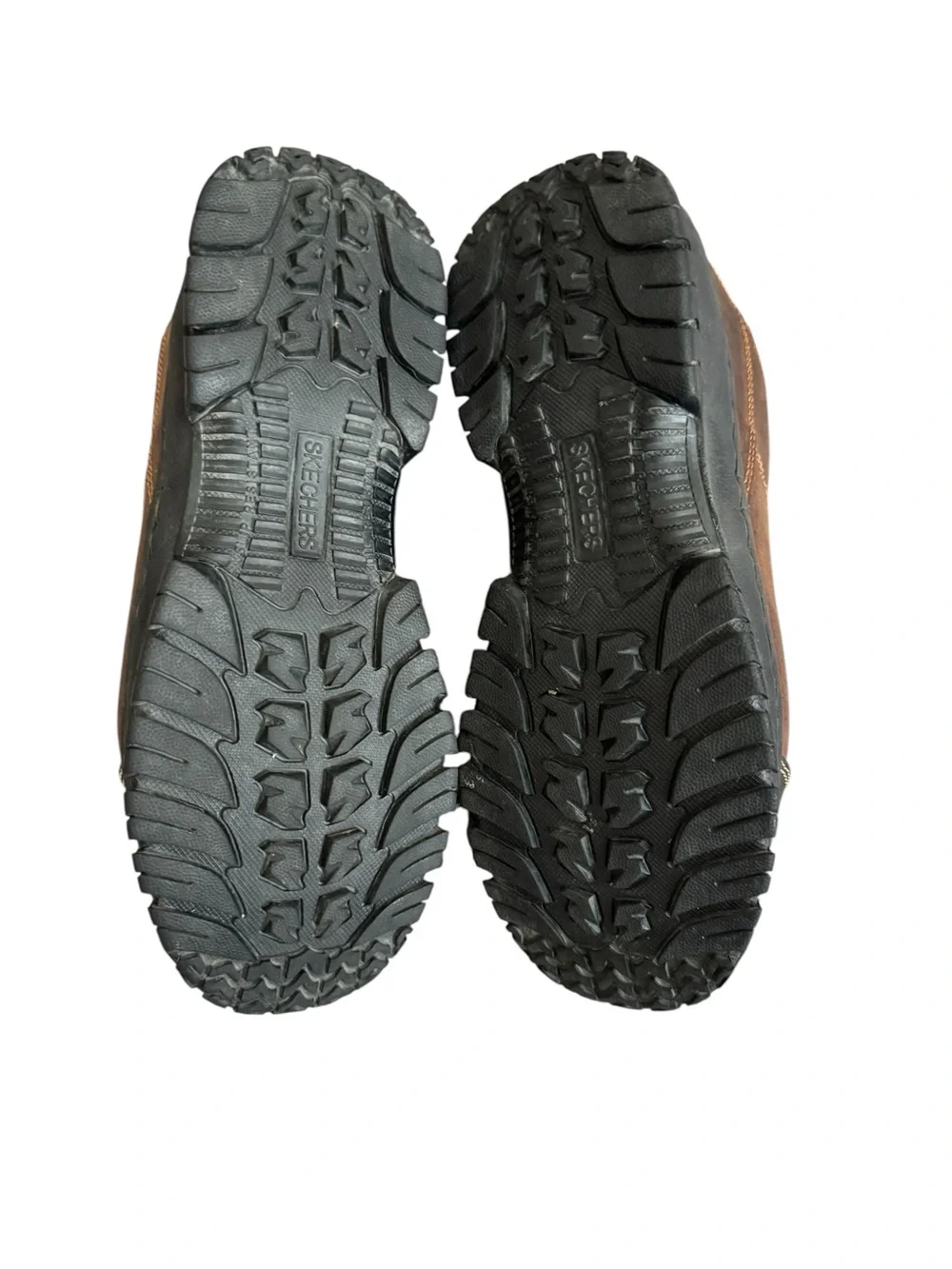 Skechers steel toe  Brown Slip-On Shoes size 9.5